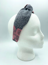 Load image into Gallery viewer, The Kate Knotted Headband - Pink and Gray