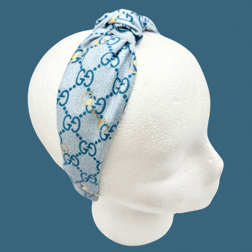 The Kate Knotted Headband - Blues