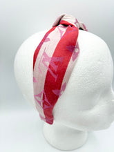 Load image into Gallery viewer, The Kate Knotted Headband - Red and Pink