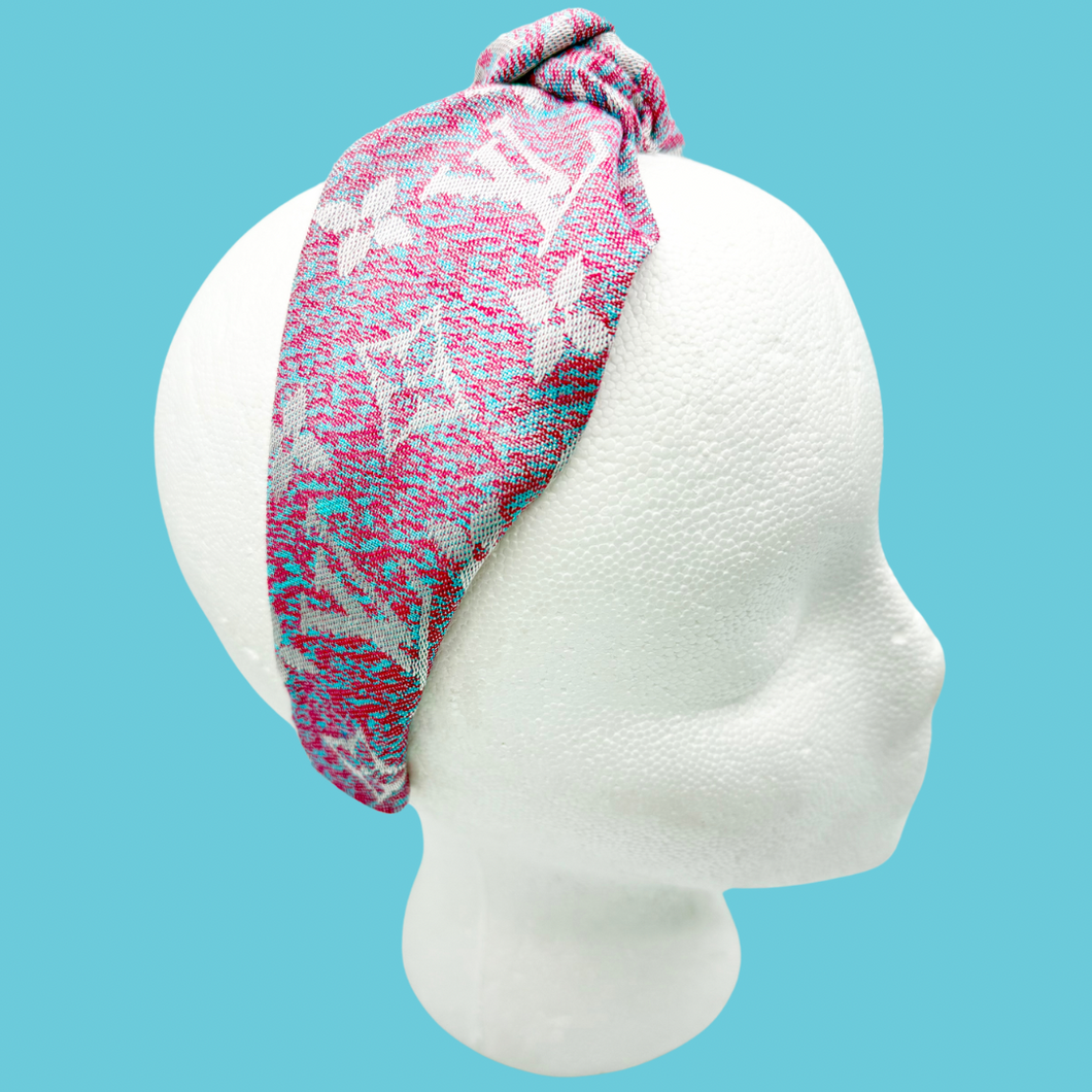 The Kate Knotted Headband - Infrared