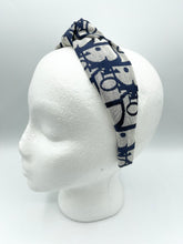 Load image into Gallery viewer, The Kate Knotted Headband - Navy Trotter