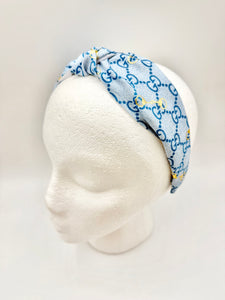 The Kate Knotted Headband - Blues