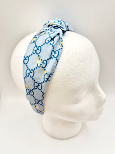 The Kate Knotted Headband - Blues