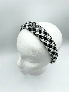 The Alice Headband - Houndstooth