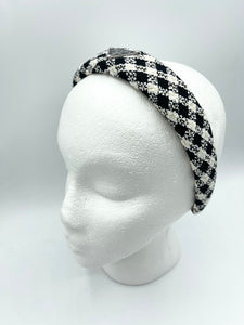 The Alice Headband - Houndstooth