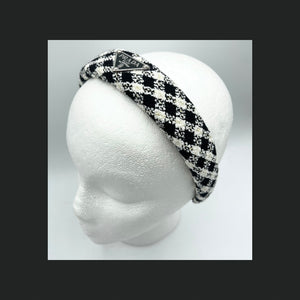 The Alice Headband - Houndstooth