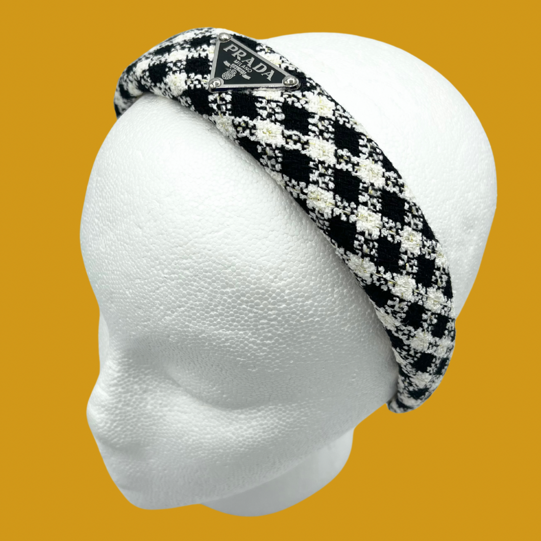 The Alice Headband - Houndstooth