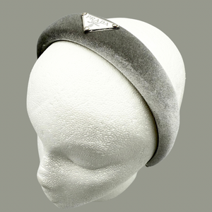 The Alice Headband - Grey Velvet