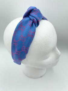 The Kate Knotted Headband - Colbalt