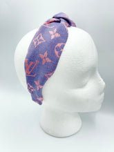 Load image into Gallery viewer, The Kate Knotted Headband - Purple &amp; Pink